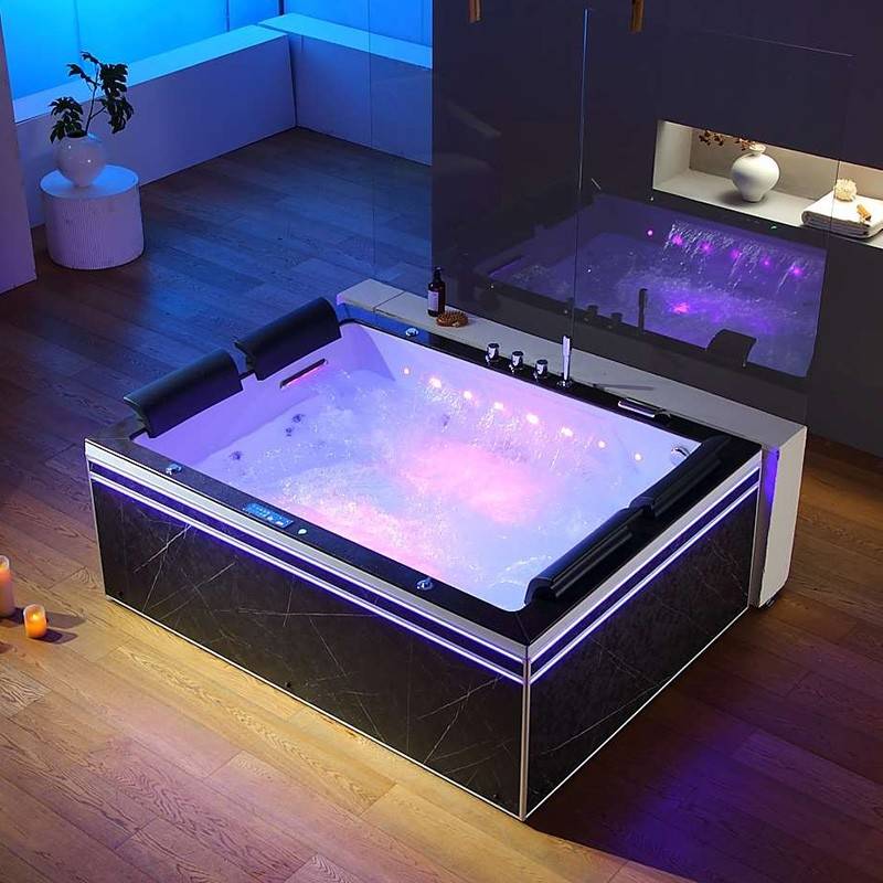 Baignoire balneo Thérapeutique ALTESS DUO BLACK 2 à 4 places ARCHIPEL® - 190x140 - Image 1