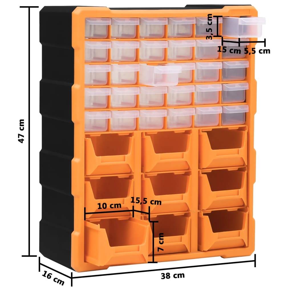Helloshop26 - Organisateur multi-tiroirs avec 39 tiroirs 47 cm - Image 7