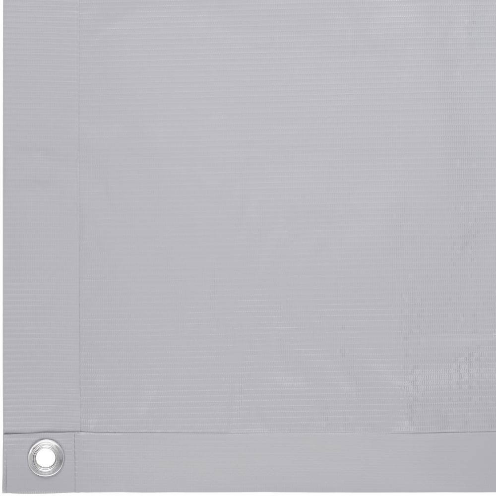 Helloshop26 - Brise vue brise vent film anti regards clôture paravent PVC pour balcon gris 90 cm - Image 3