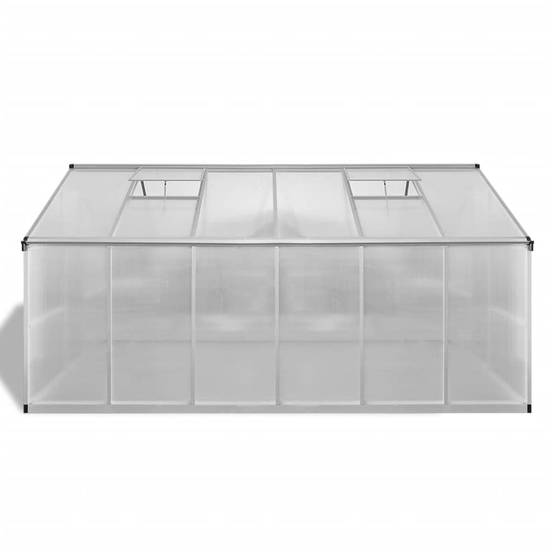 Serre Jardin Aluminium Polycarbonate 9m² Culture Plantes Transparente - ComfortXL Outdoor Living - Image 4