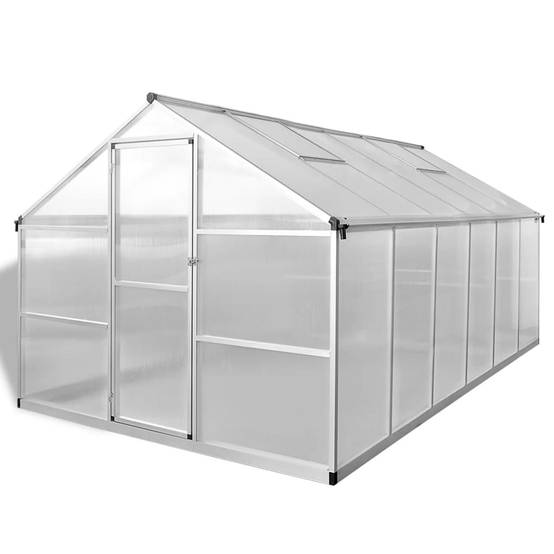 Serre Jardin Aluminium Polycarbonate 9m² Culture Plantes Transparente - ComfortXL Outdoor Living - Image 2