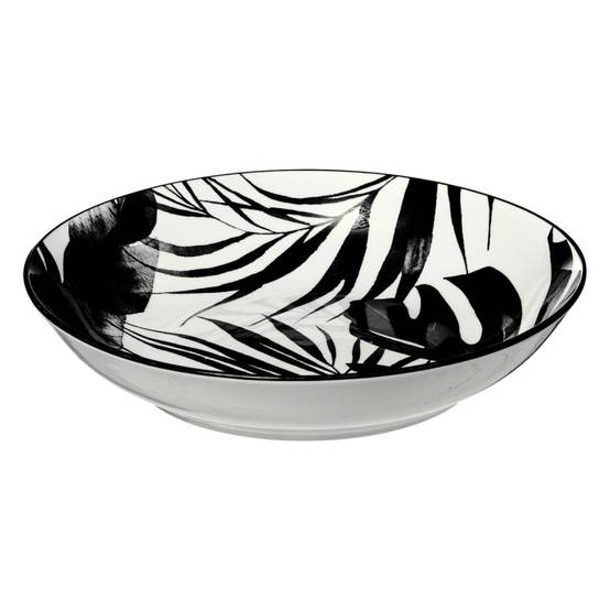Service d'assiettes "Palme" - Noir - 18 pièces - Image 4