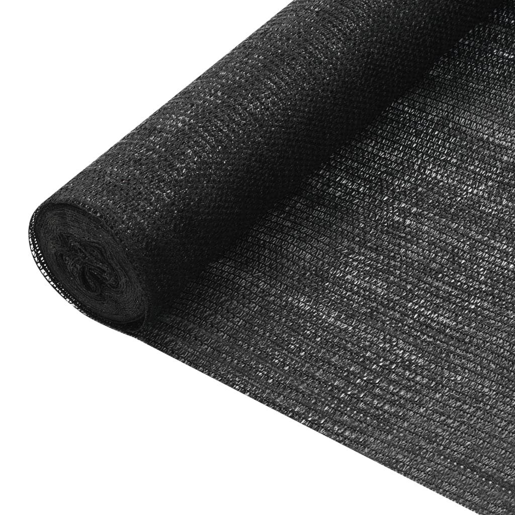 Helloshop26 - Filet brise-vue 1x10 m PEHD 75 g/m² noir - Image 1