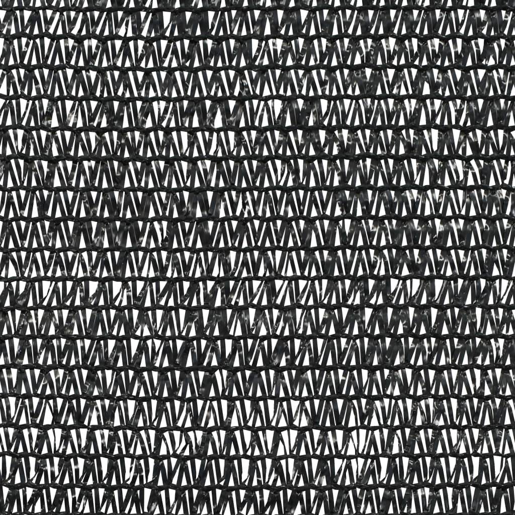 Helloshop26 - Filet brise-vue 1x10 m PEHD 75 g/m² noir - Image 4
