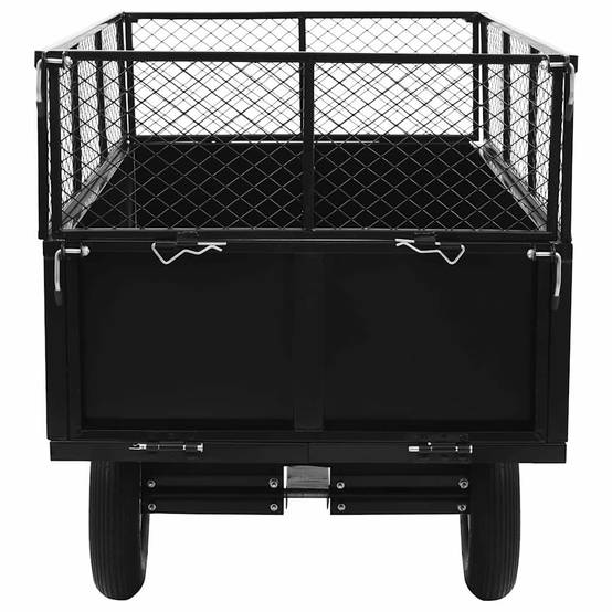 PANGIVO - Remorque basculante pour tondeuse acier noir 153 x 77 x 103 cm - PANGIVO - Image 5