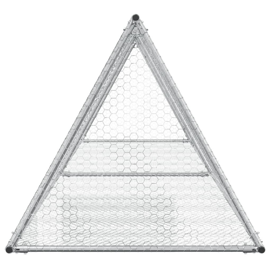 Vidaxl - Clapier argenté 400x105x91 cm acier galvanisé vidaXL 3281531 - Image 6