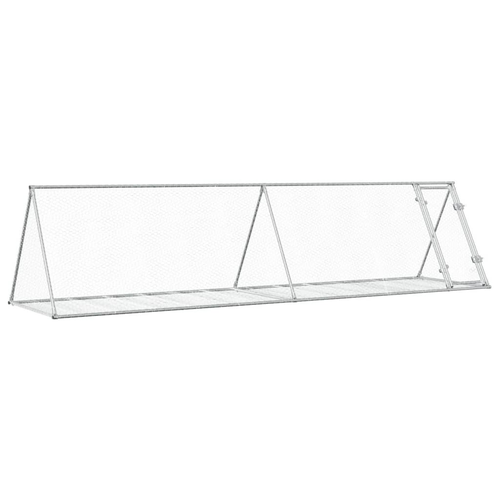 Vidaxl - Clapier argenté 400x105x91 cm acier galvanisé vidaXL 3281531 - Image 2