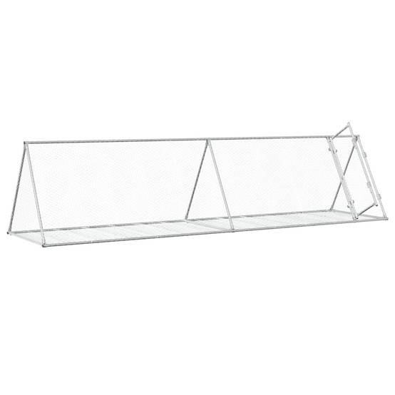 Vidaxl - Clapier argenté 400x105x91 cm acier galvanisé vidaXL 3281531 - Image 9