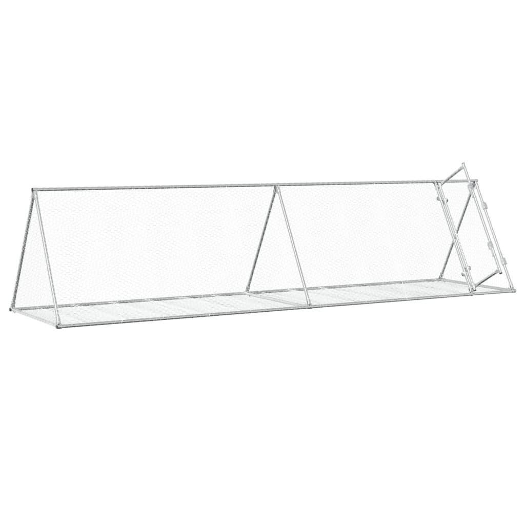 Vidaxl - Clapier argenté 400x105x91 cm acier galvanisé vidaXL 3281531 - Image 9
