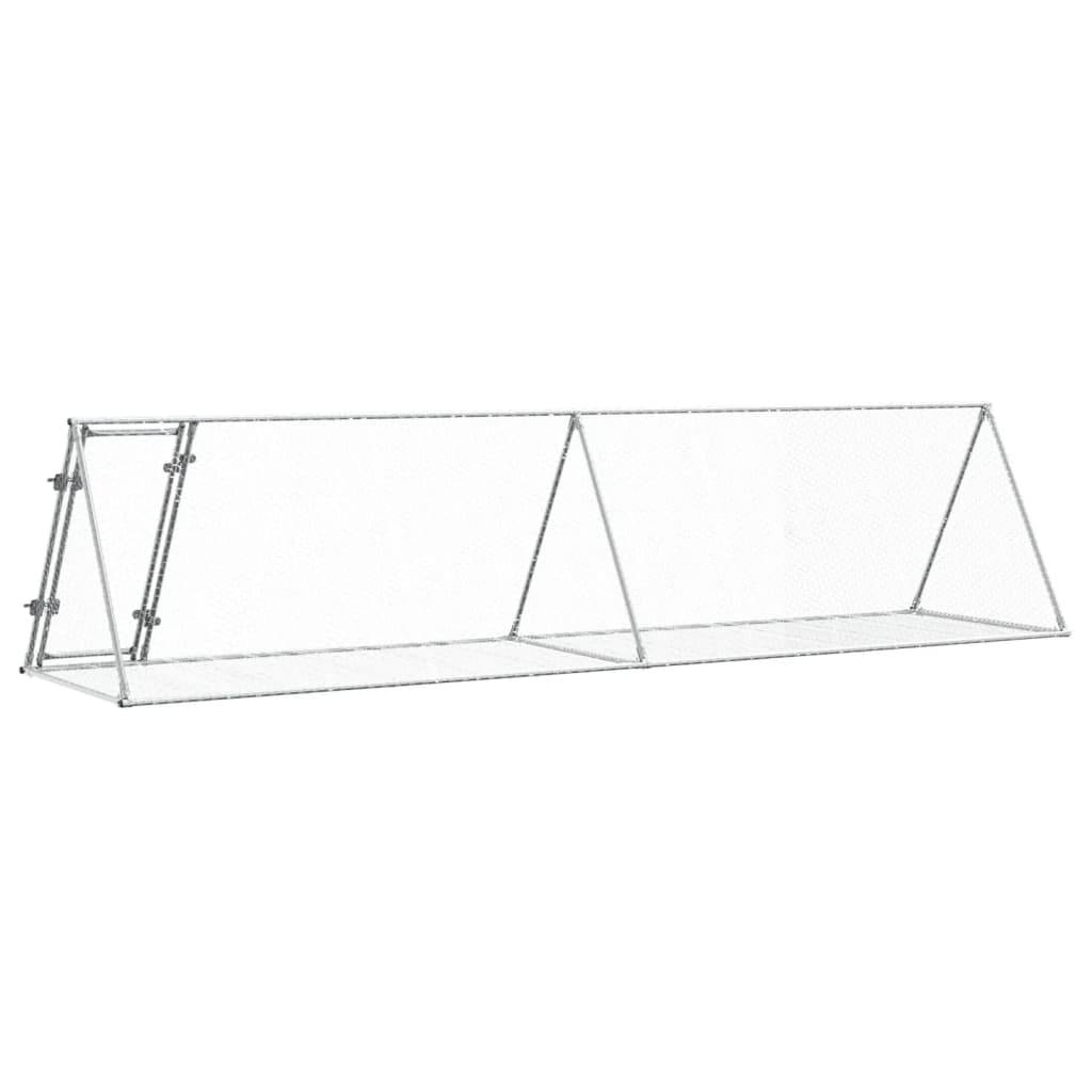 Vidaxl - Clapier argenté 400x105x91 cm acier galvanisé vidaXL 3281531 - Image 7