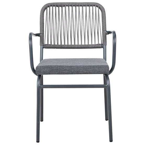 Chaise de jardin Aluminium Gris TACENO - Beliani - Image 4