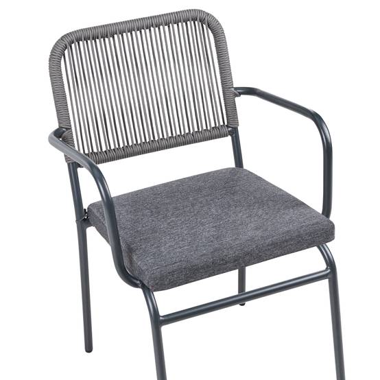 Chaise de jardin Aluminium Gris TACENO - Beliani - Image 7