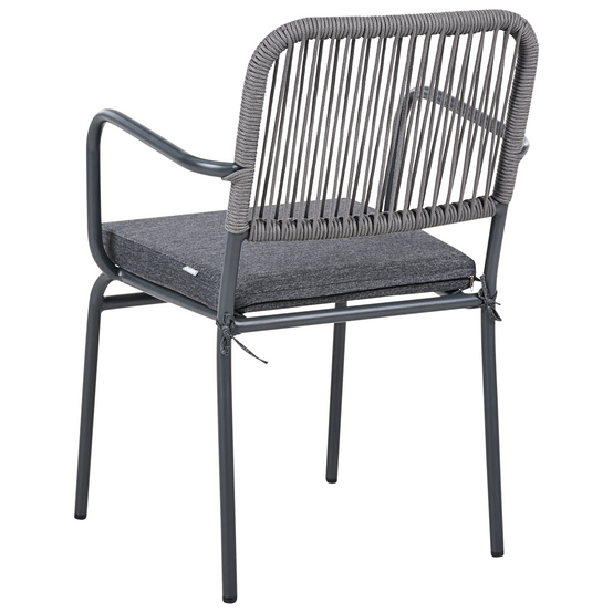 Chaise de jardin Aluminium Gris TACENO - Beliani - Image 5