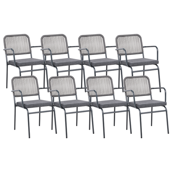 Chaise de jardin Aluminium Gris TACENO - Beliani - Image 1