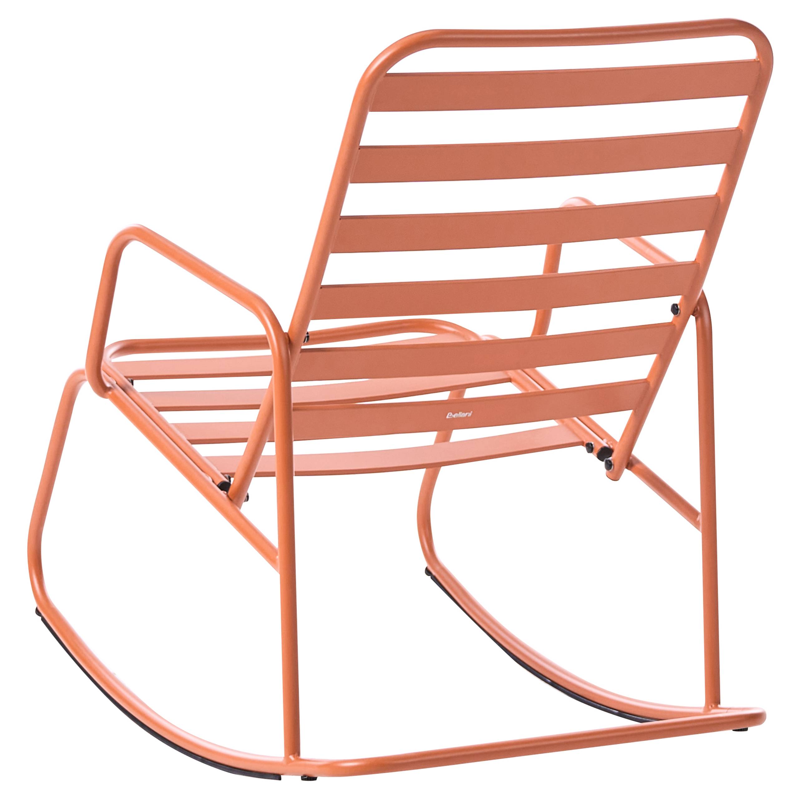 Beliani - Chaise à bascule Aluminium Orange TURI - Beliani - Image 5