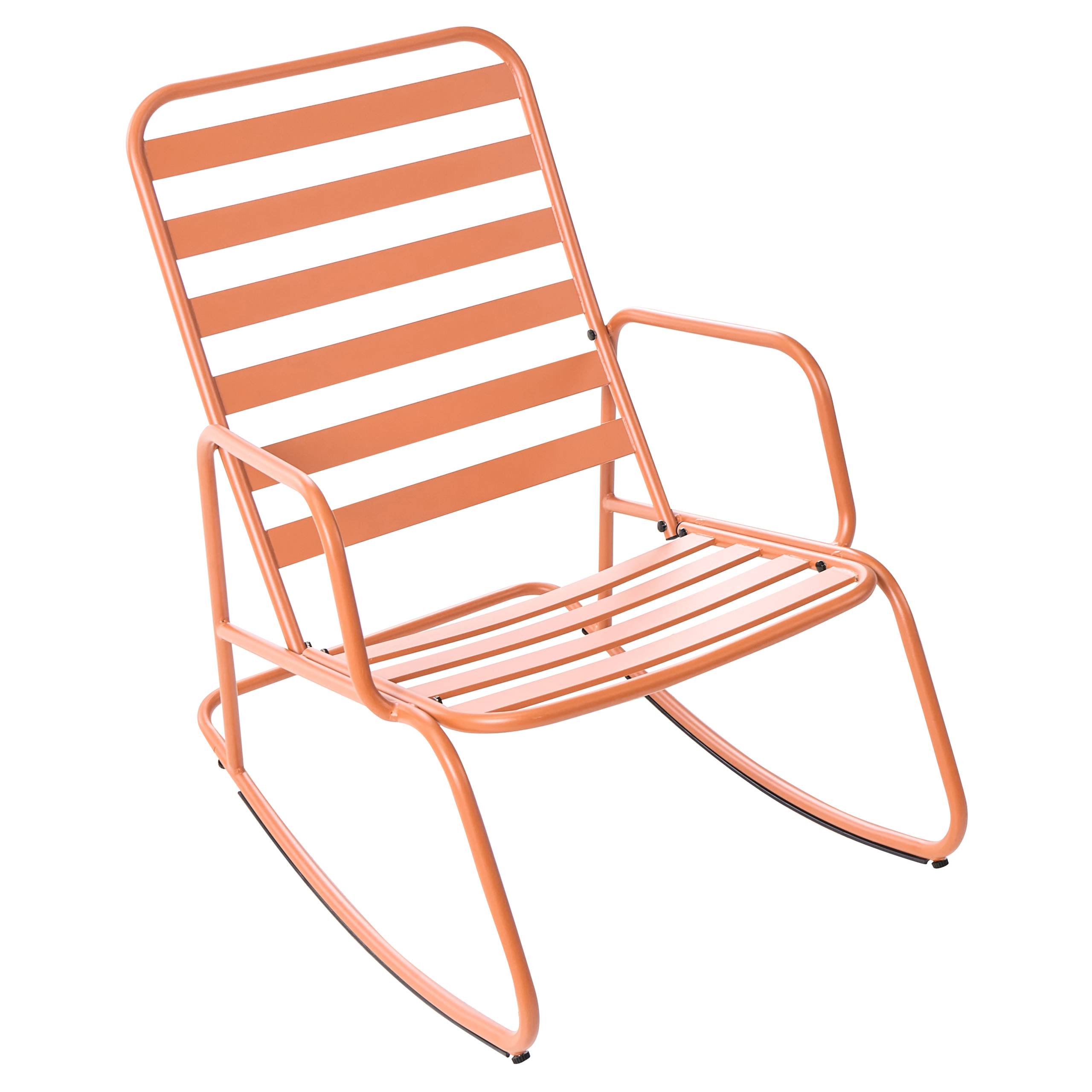 Beliani - Chaise à bascule Aluminium Orange TURI - Beliani - Image 6