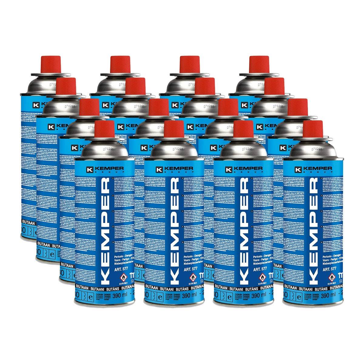 Pack de 16 Cartouches de gaz 227g Butane KEMPER Réchauds et équipement de camping - Image 1