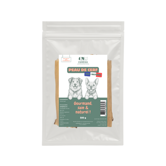 Peaux de cerf pour chiens – Friandises naturelles à mâcher, riches en protéines, 100% digestibles - Image 1