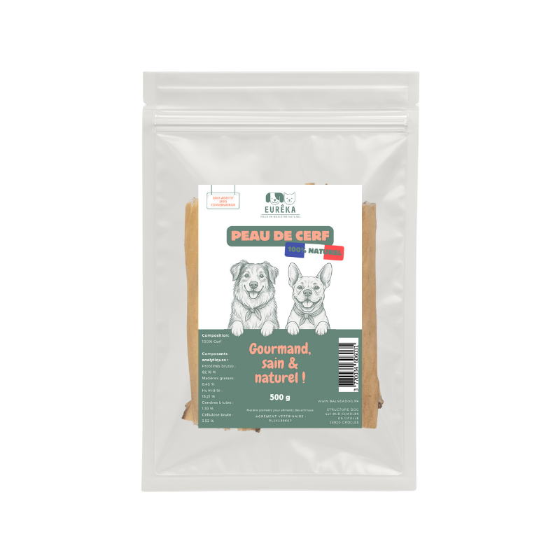 Peaux de cerf pour chiens – Friandises naturelles à mâcher, riches en protéines, 100% digestibles - Image 1