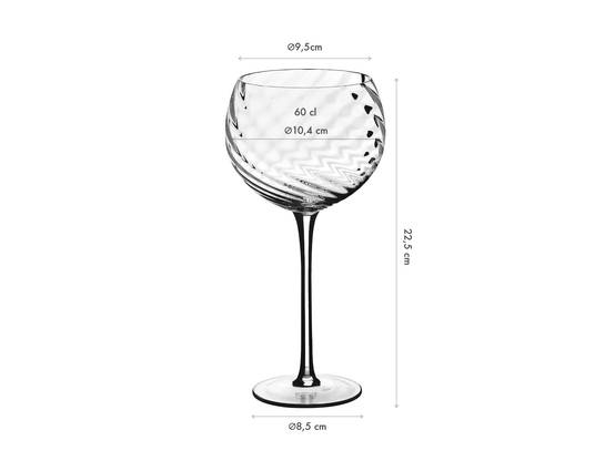 Lot de 6 Verres à pied en Cristallin (cristal sans plomb) "STEN", Bjorn - Image 3