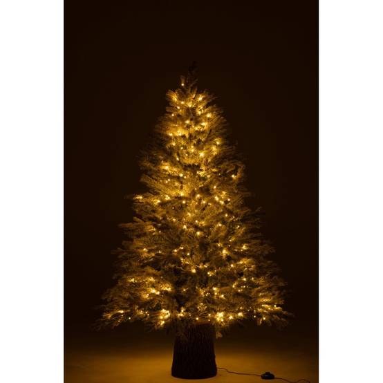 J-Line - Sapin de Noël artificiel enneigé avec 600 led en métal vert H.150cm - J-Line - Image 3
