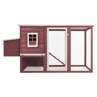 Poulailler bois : sapin marron 202 x 75 x 98 cm - Prolenta premium p3205.9