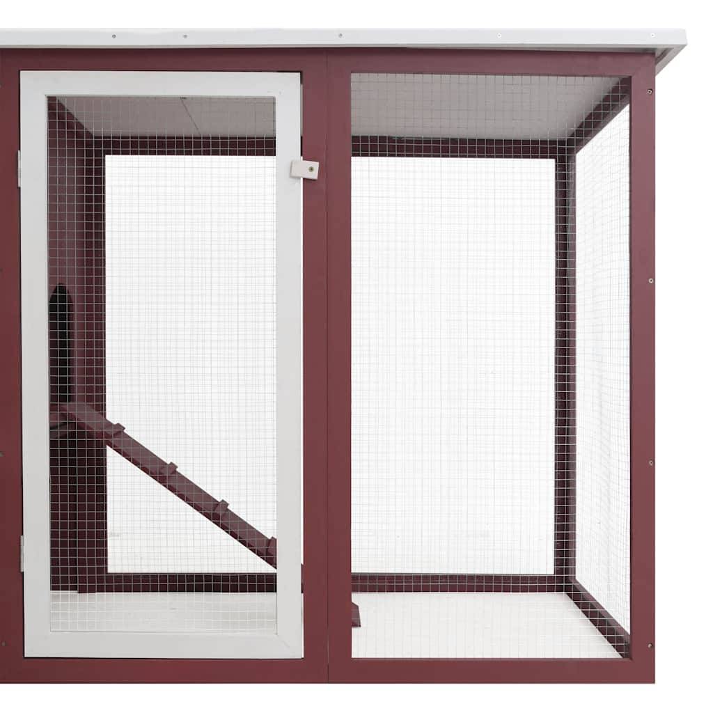 Poulailler bois : sapin marron  202 x 75 x 98 cm  - Prolenta premium p3205.9 - Image 5