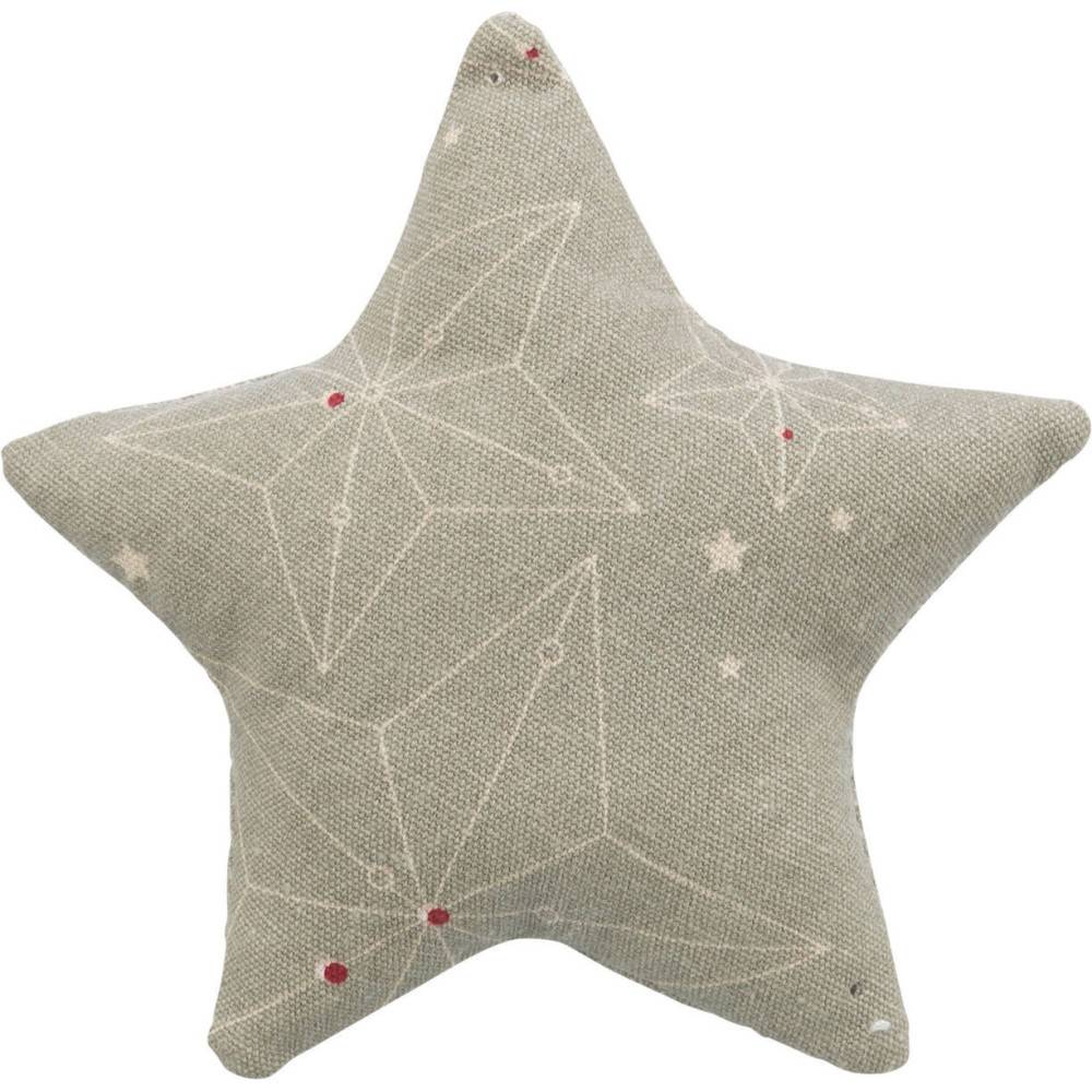 Trixie - Coussin étoile noël à la catnip 10 cm x 3 cm jouet pour chat - Image 1