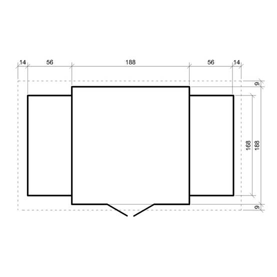 Timbela - Abri de jardin en bois et range bûches extérieur I206xL328xH218 cm/ 3,53+0,97+0,97 m² - 19 mm d’épaisseur - Timbela M391C - Image 6