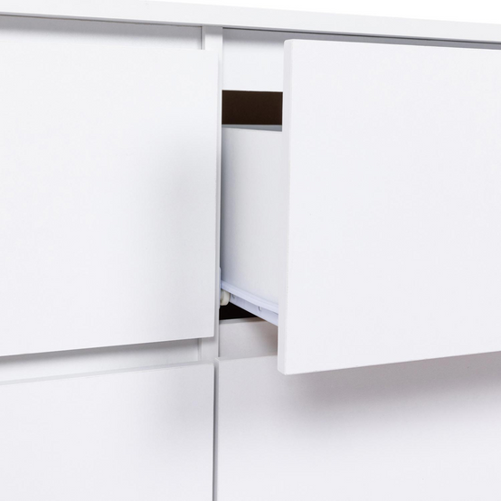 Commode 6 tiroirs TOMI XXL 140 cm bois blanc - Image 5