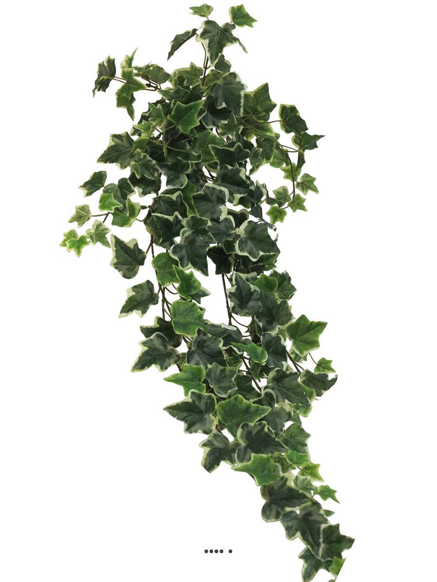 Lierre factice en chute 203 feuilles L86cm de qualité Blanc-vert -BEST - couleur: Blanc-vert - Image 2