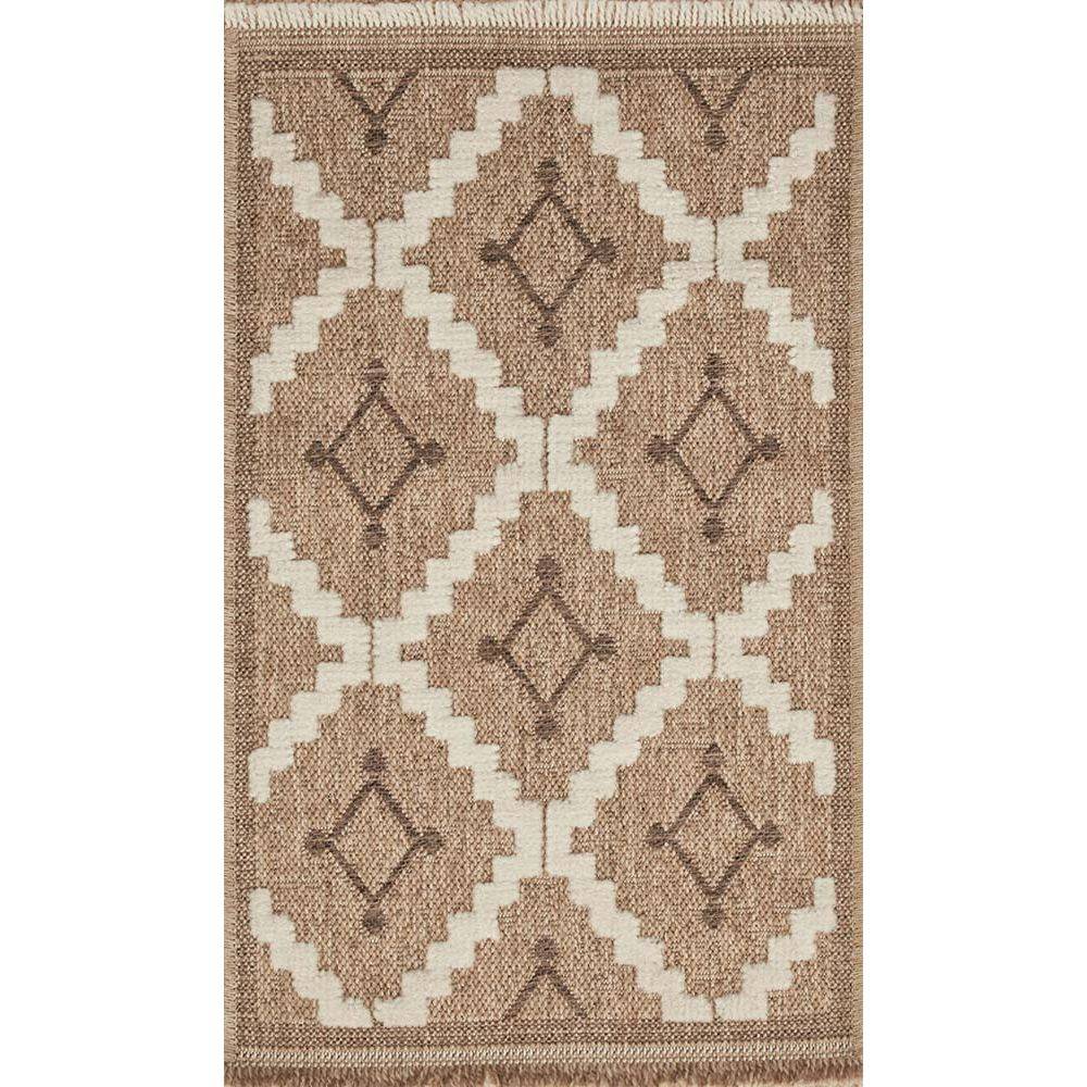Jardindeco - Tapis intérieur extérieur aspect jute marron Tijuana 9041 90 x 67 cm - Image 3