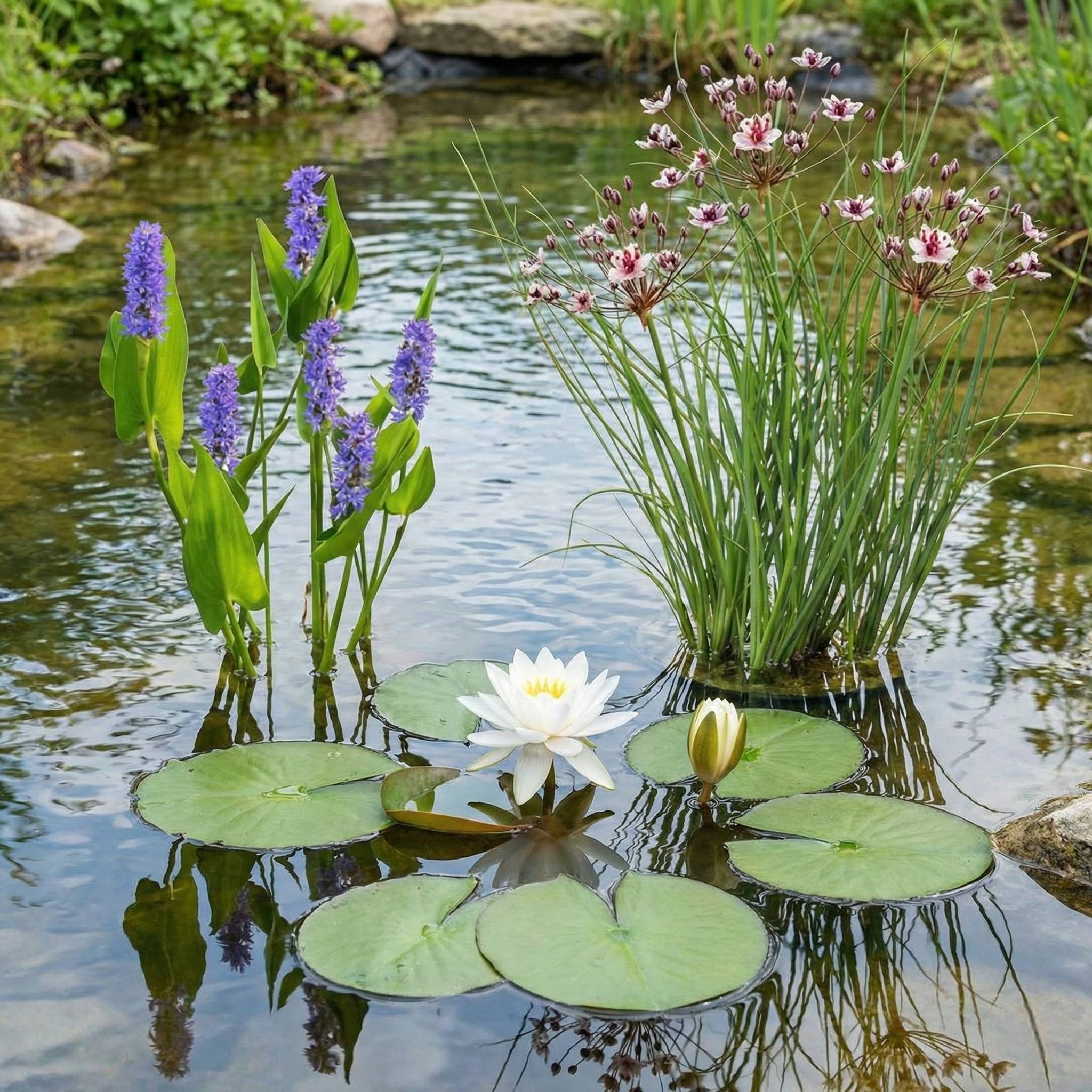 0 - Pontédérie Plante Bassin - Rustique - Biologique - Pépinière - Image 3
