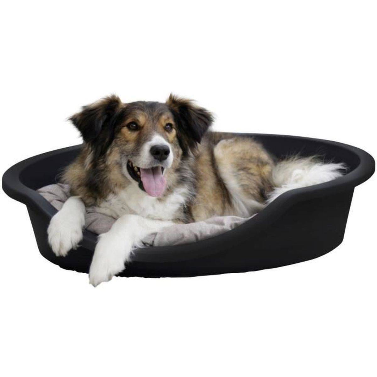 Panier-lit ovale pour chien Dreamer 80 x 60 x 25 cm en plastique recyclé noir - KERBL - Image 3