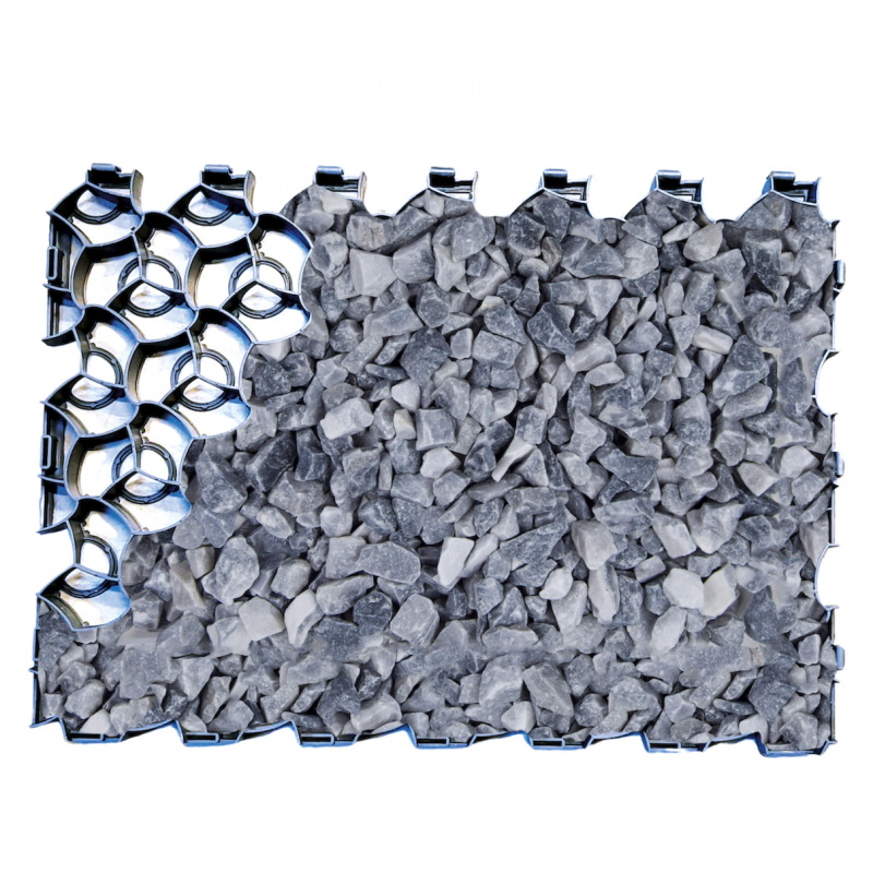 Dalle alvéolée Gazon ou Gravier - Ecolat- 80 x 60 x 4 cm - Gris anthracite - ECOO - Image 3
