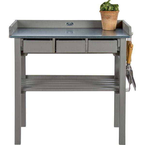 Esschert Design - Table de jardinage en pin et zinc Farm Folklore - Image 5