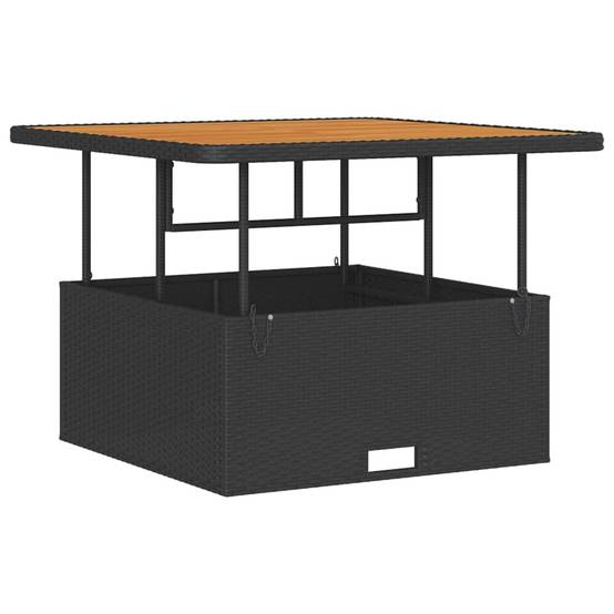 Ensemble de salle à manger pour jardin | Mobilier d'extérieur Noir polyrotin Maison Chic - Image 6