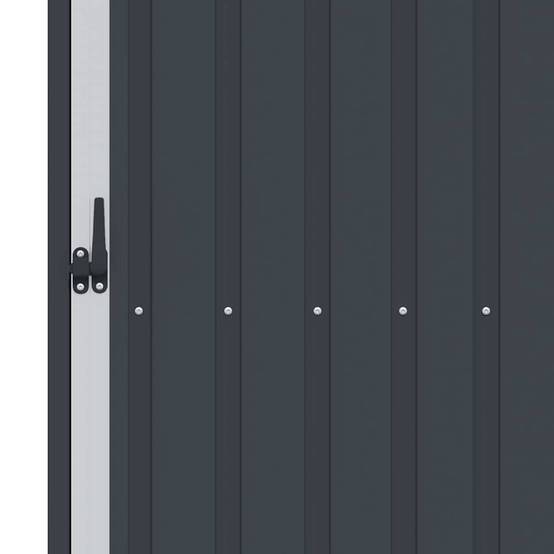 Vidaxl - Abri à bois de jardin Anthracite 245x98x159 cm Acier galvanisé vidaXL 46295 - Image 5