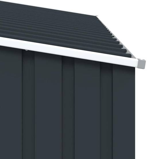 Vidaxl - Abri à bois de jardin Anthracite 245x98x159 cm Acier galvanisé vidaXL 46295 - Image 4