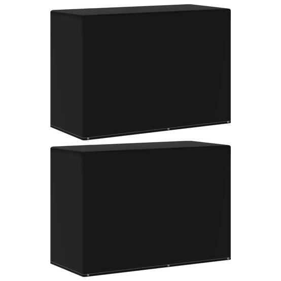 2 pcs Housses meubles de jardin - Housses de protection pour barbecue 6 œillets 180x80x125cm - Image 1