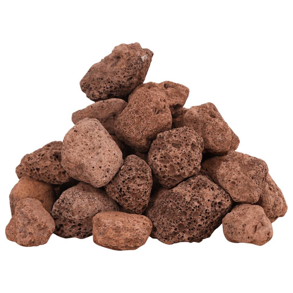 Pierres de Lave pour Aquascaping et Paillage Décoratif 10 kg Rouge 3-5 cm - ComfortXL Outdoor Living - Image 3