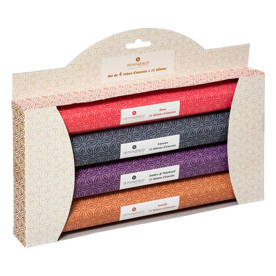 Coffret Encens "80 Bâtons" 24cm Multicolore - Image 1