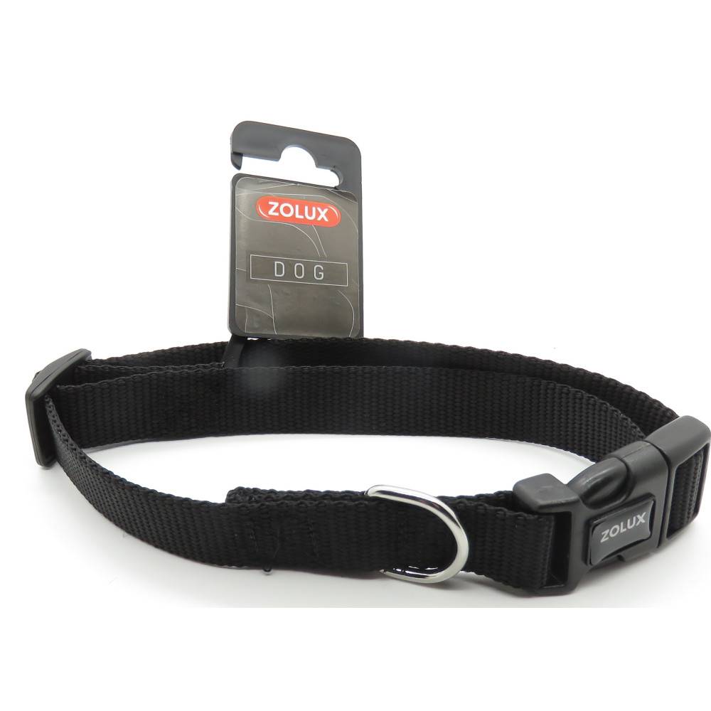 Zolux - collier nylon 40 - 50  cm x 20 mm noir pour chien. - Image 3