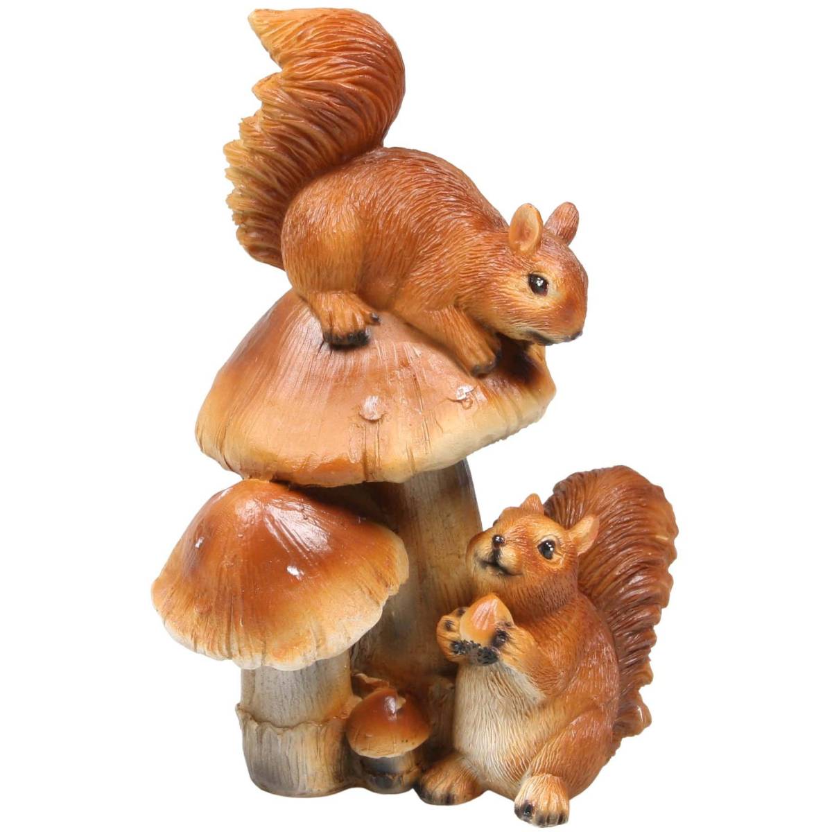 Farmwood Animals - Ecureuil rigolo en résine Champignon - Image 1