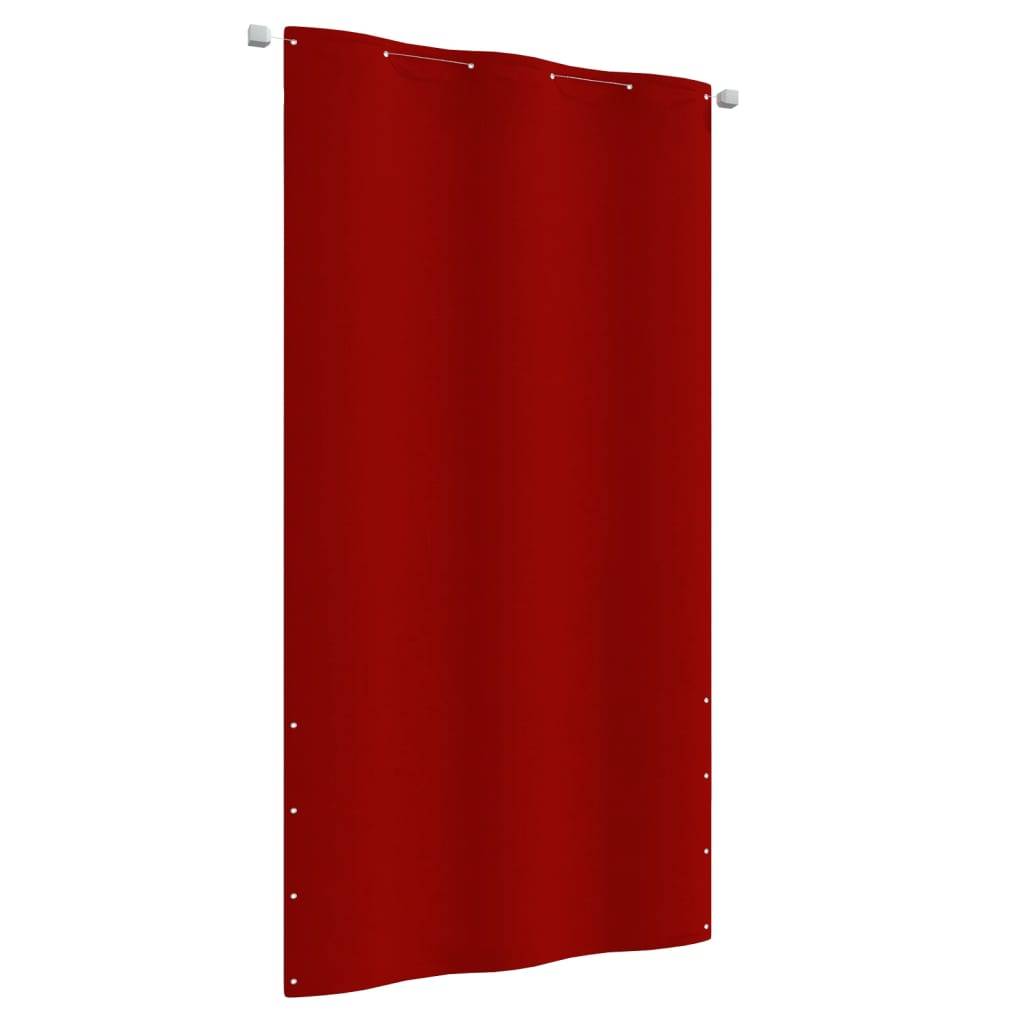Helloshop26 - Écran de balcon brise pare vue protection confidentialité 120 x 240 cm tissu oxford rouge - Image 1