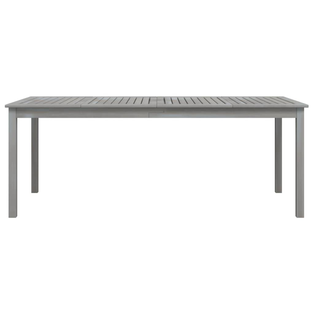 ComfortXL - Grande Table de Jardin Grise 200x100cm en Bois d'Acacia Massif, pour 8 Personnes – ComfortXL Outdoor Living - Image 3