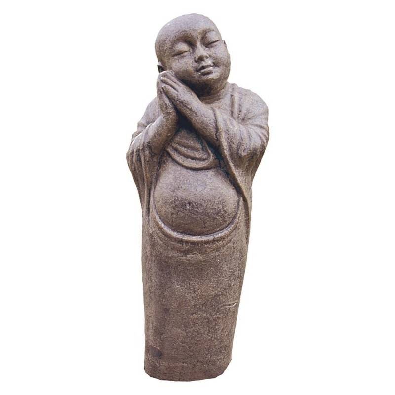 Statue jardin jeune bonze 80 cm - Gris anthracite 80 cm - Jardinex - Image 1