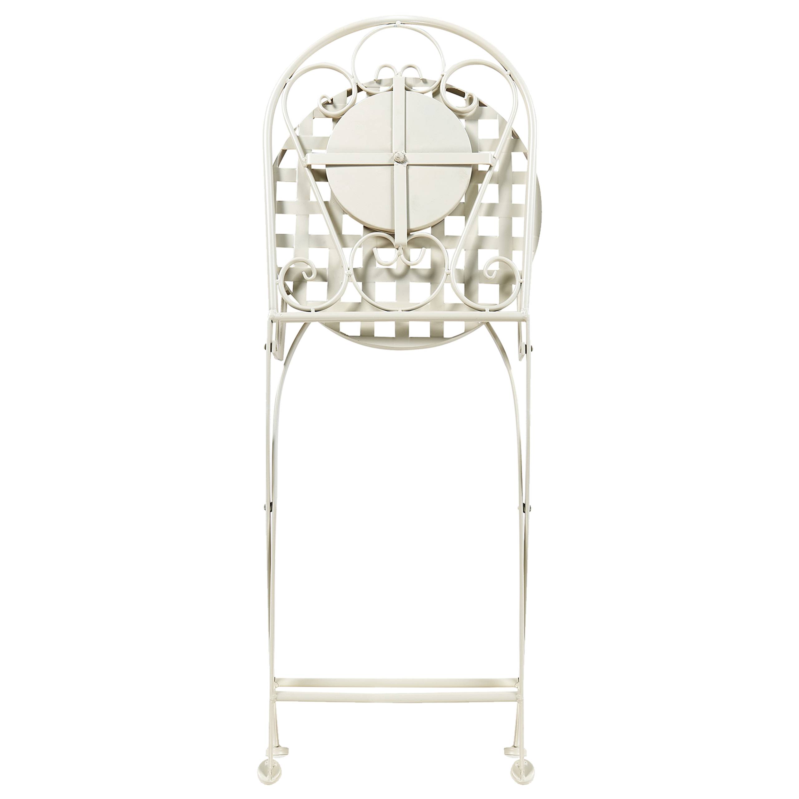 Beliani - Chaise de jardin Métal Blanc SPELLO - Beliani - Image 7