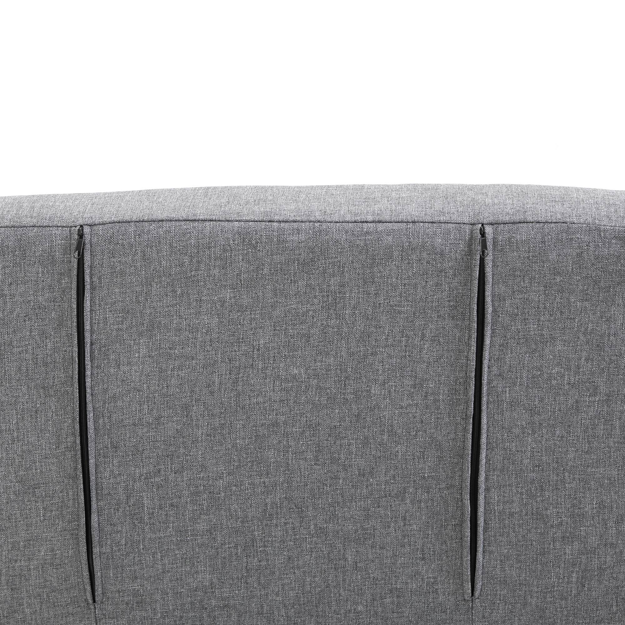 Fauteuil inclinable, chaise longue, fonction inclinable, lit d'appoint, 65 cm x 69 cm x 80 cm, gris - Image 10