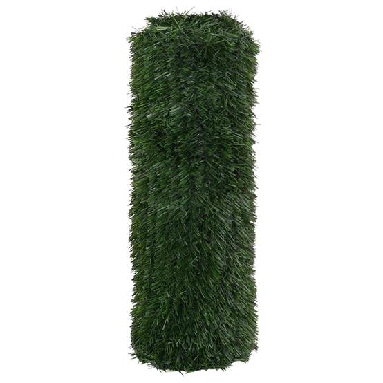 PANGIVO - Clôture artificielle PVC et acier vert foncé 600 x 1 x 100 cm - PANGIVO - Image 3